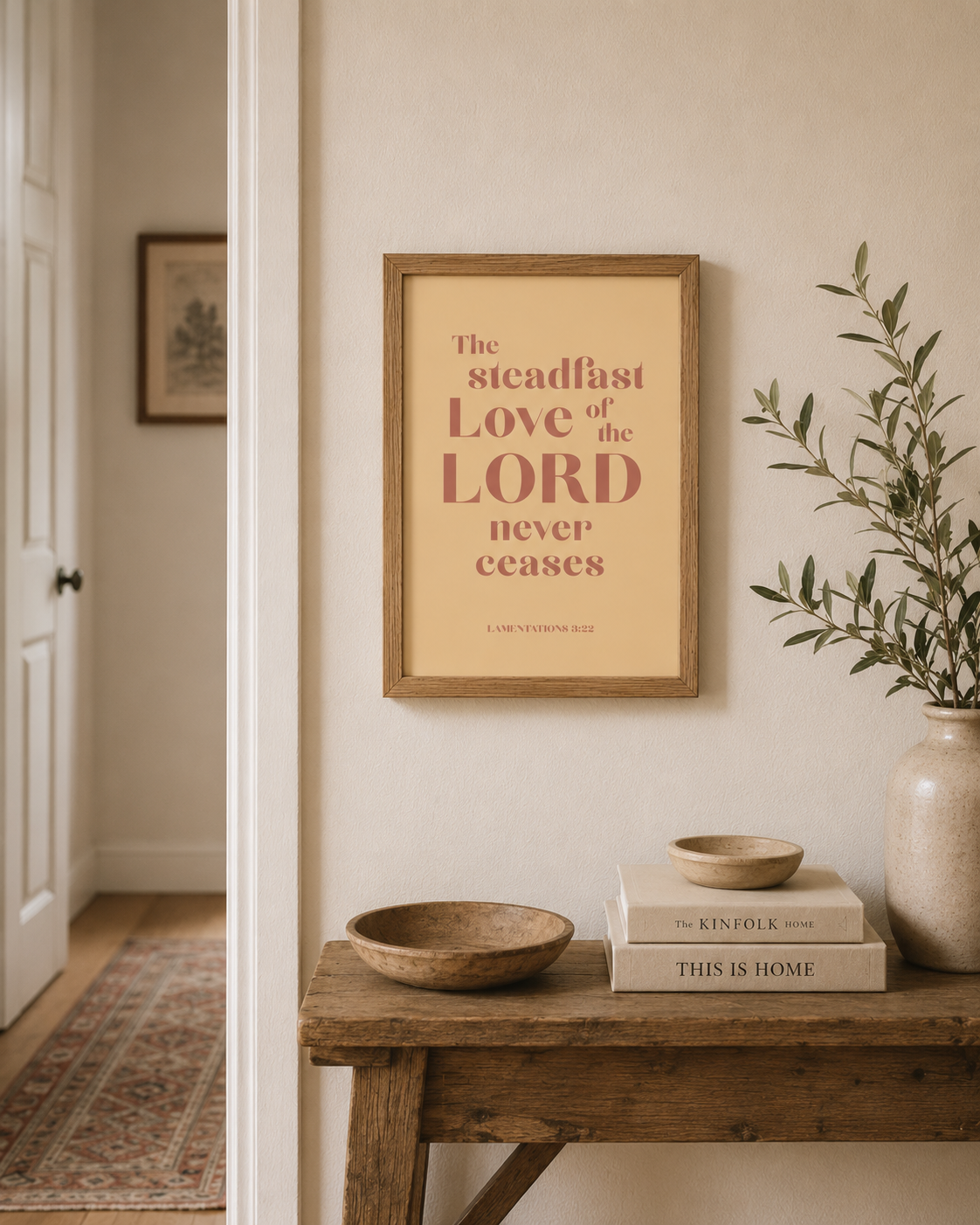 The Steadfast Love Of The Lord Scripture Prints | Christian Wall Decor | Faith Home Decor
