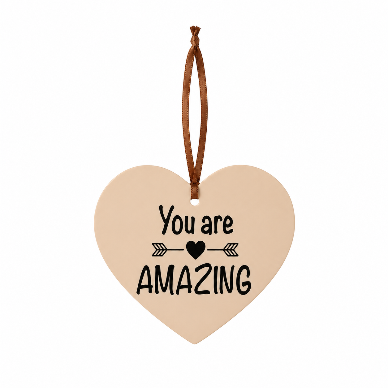 You Are Amazing Hanging Heart | Inspirational Heart Decoration