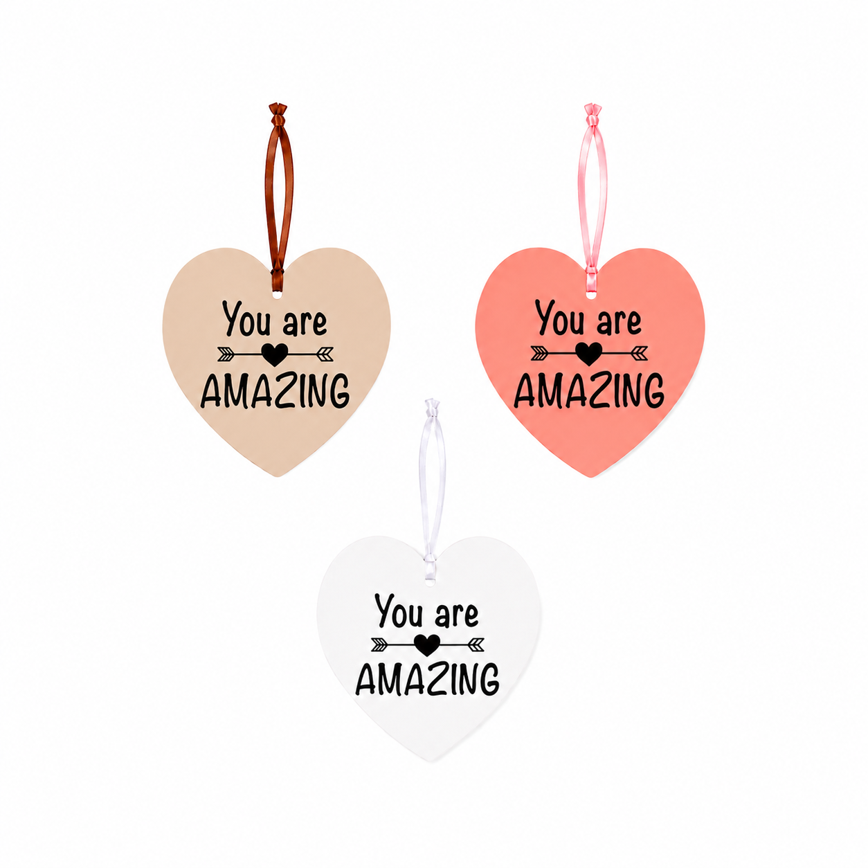 You Are Amazing Hanging Heart | Inspirational Heart Decoration
