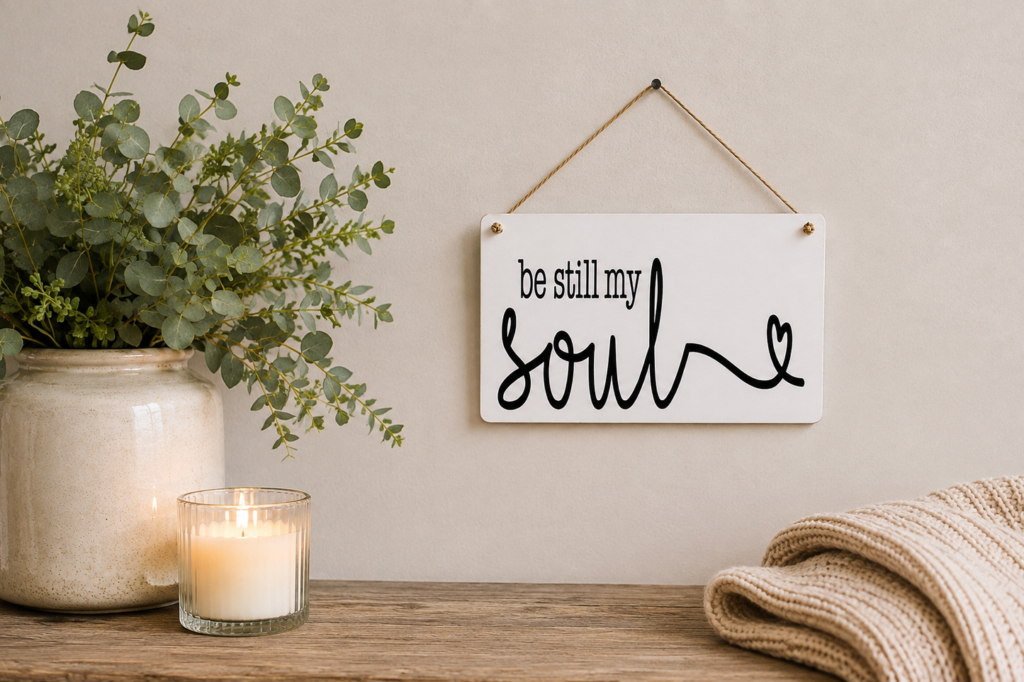 Be Still My Soul | Faith Filled Home Decor Sign