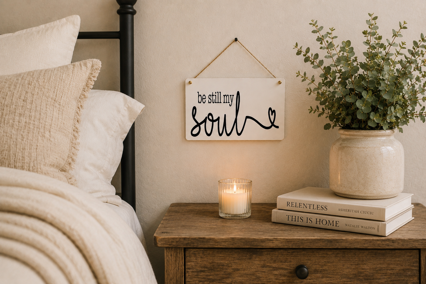 Be Still My Soul | Faith Filled Home Decor Sign