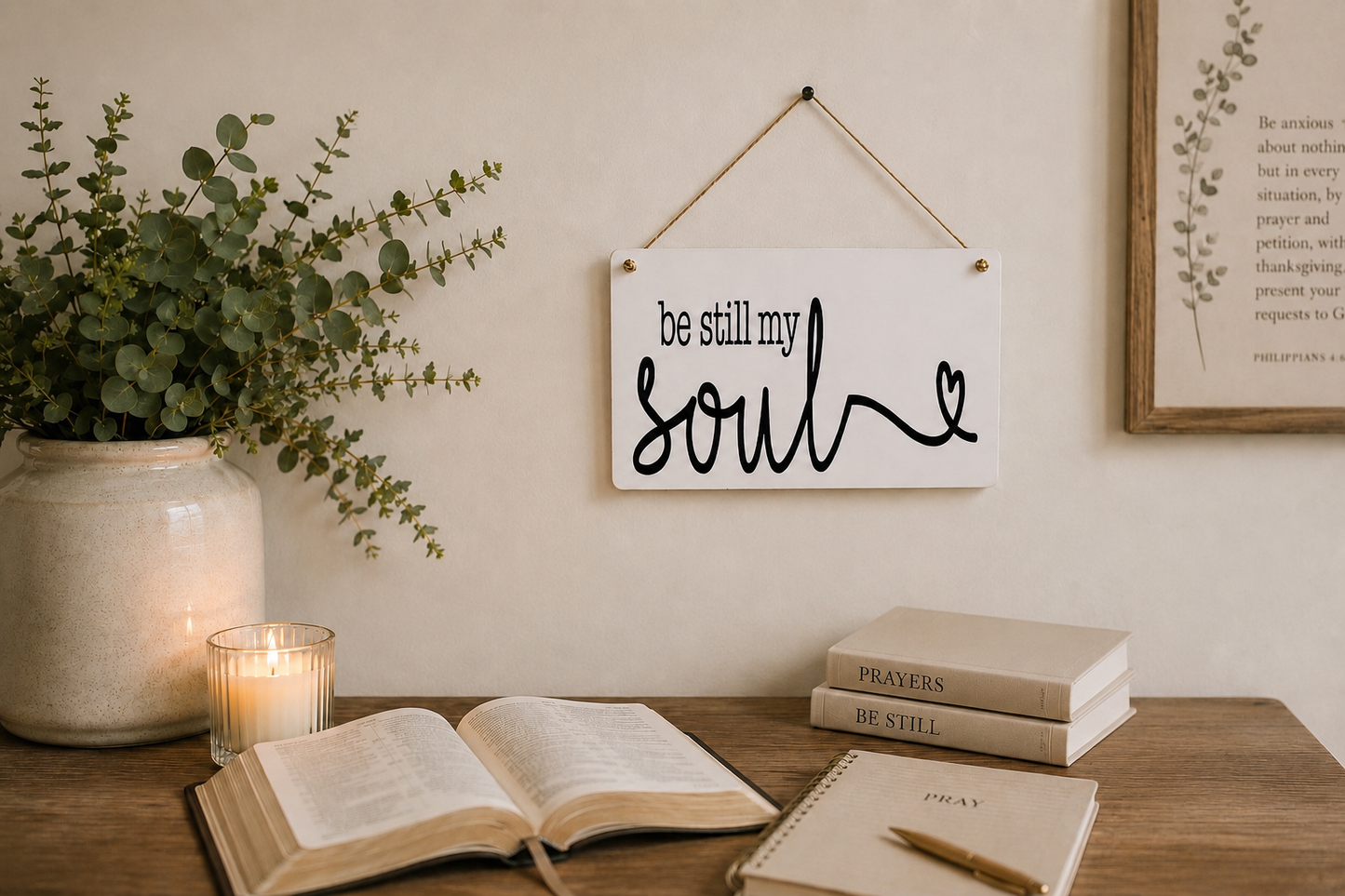 Be Still My Soul | Faith Filled Home Decor Sign