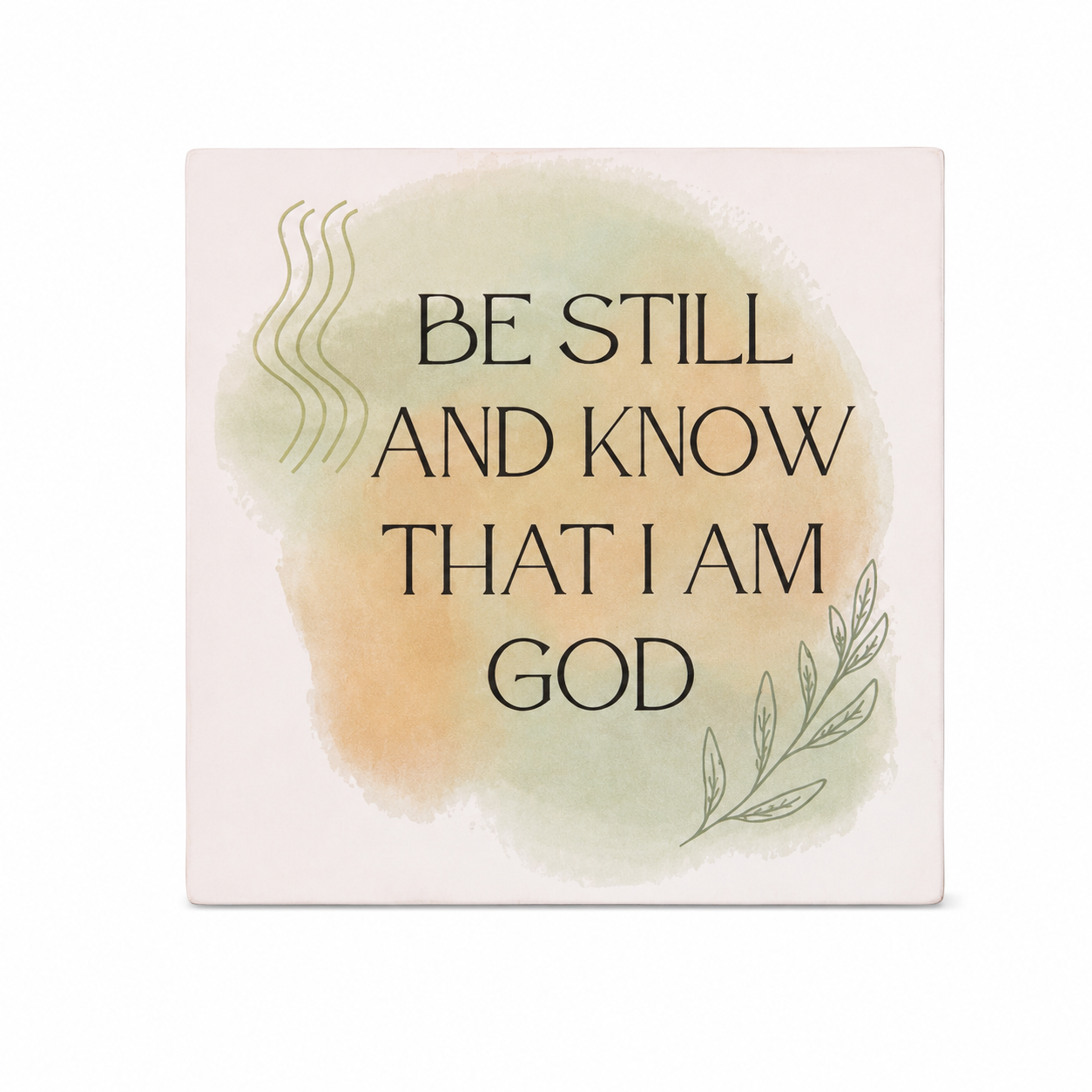 Be Still And Know that I Am God Scripture Block | Christian Home Decor | Faith Decor