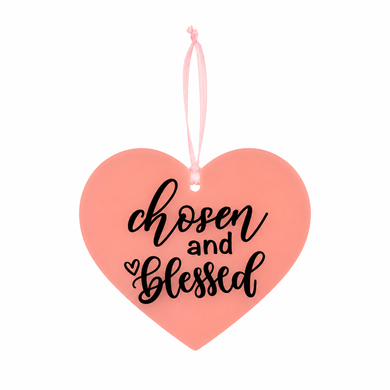 Chosen and Blessed Hanging Heart | Christian Faith Home Decor