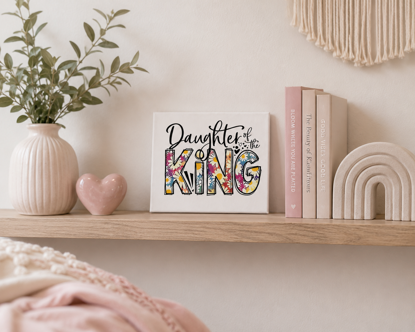Daughter of the King Canvas | Christian Faith Wall Art