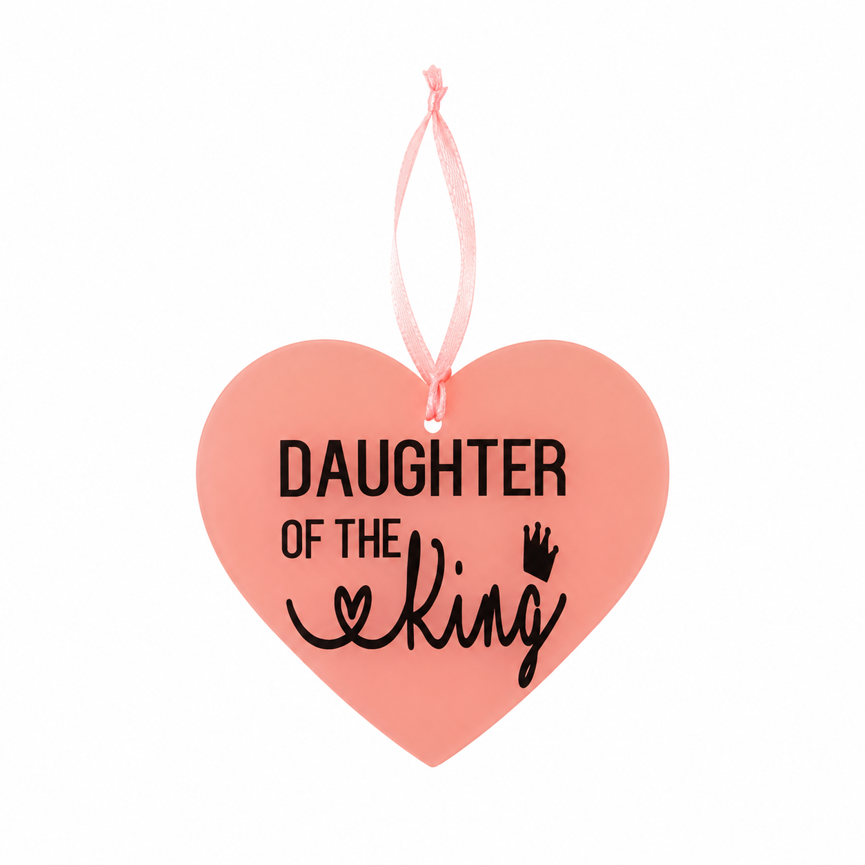 Daughter of the King Hanging Heart| Christian Faith Gift & Home Decor