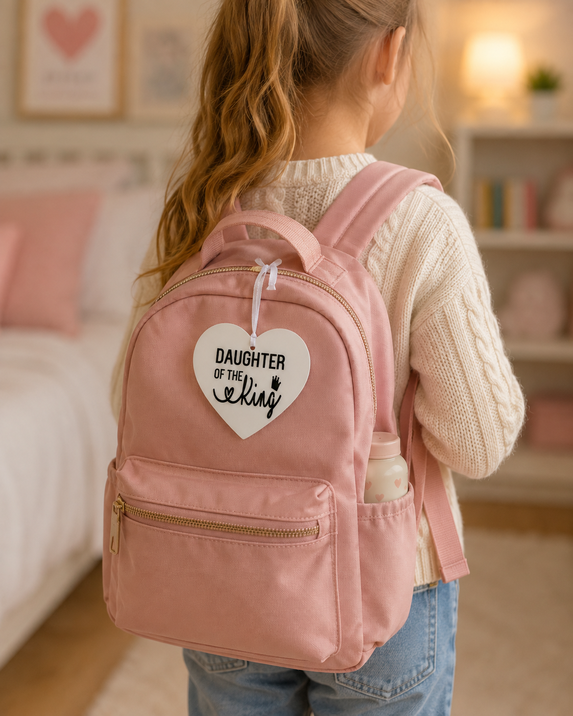 Daughter of the King Hanging Heart| Christian Faith Gift & Home Decor