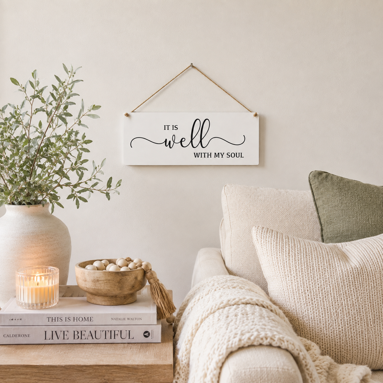 It Is Well With My Soul | Christian Wall Decor | Scripture Sign