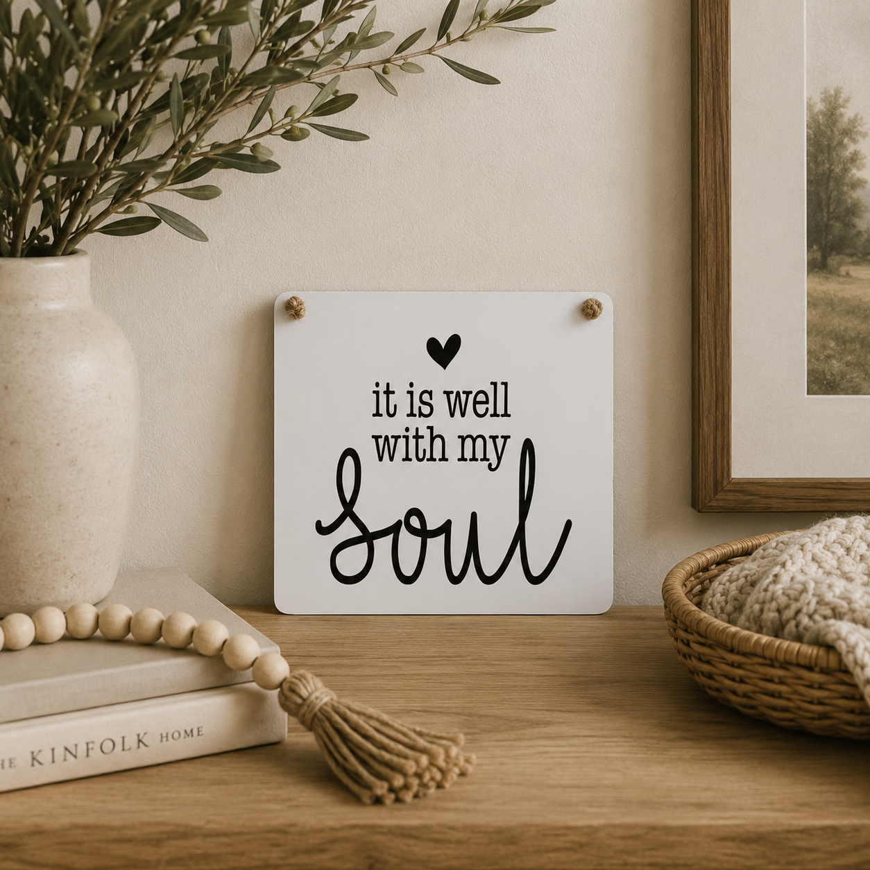 It Is Well With My Soul | Christian Scripture Sign