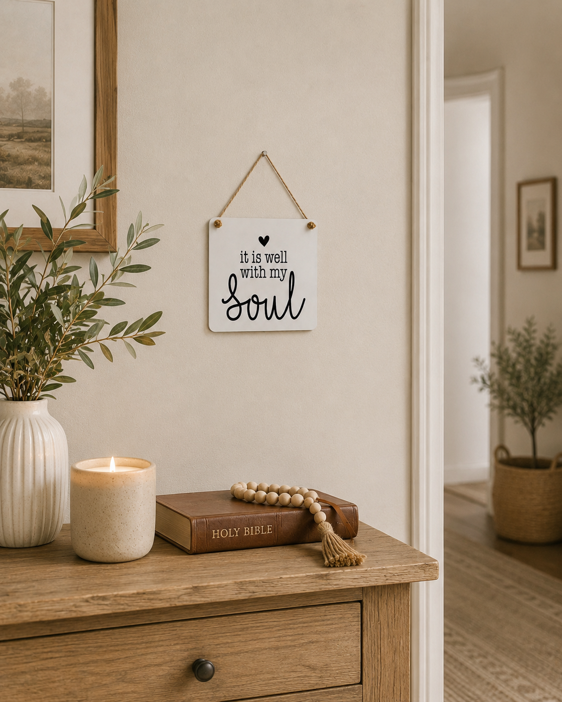 It Is Well With My Soul | Christian Scripture Sign