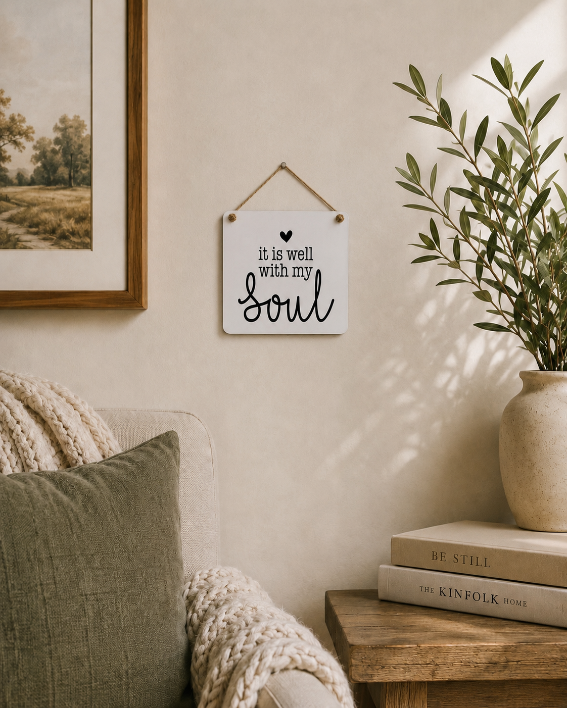 It Is Well With My Soul | Christian Scripture Sign