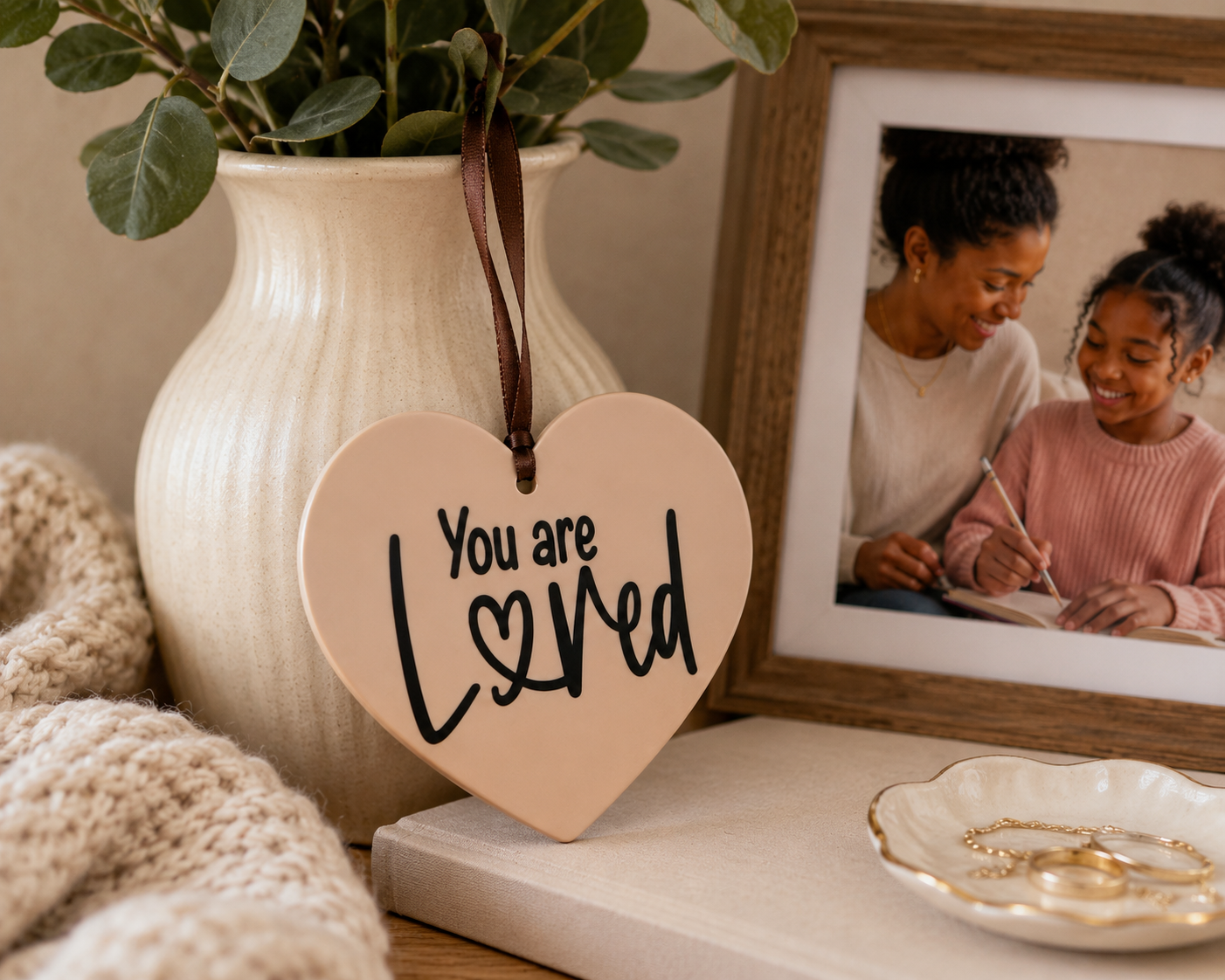 You Are Loved Hanging Heart | Hanging Decoration | Christian Gift