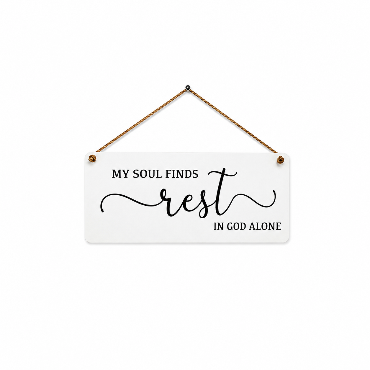 My Soul Finds Rest | Christian Wall Decor | Scripture Sign