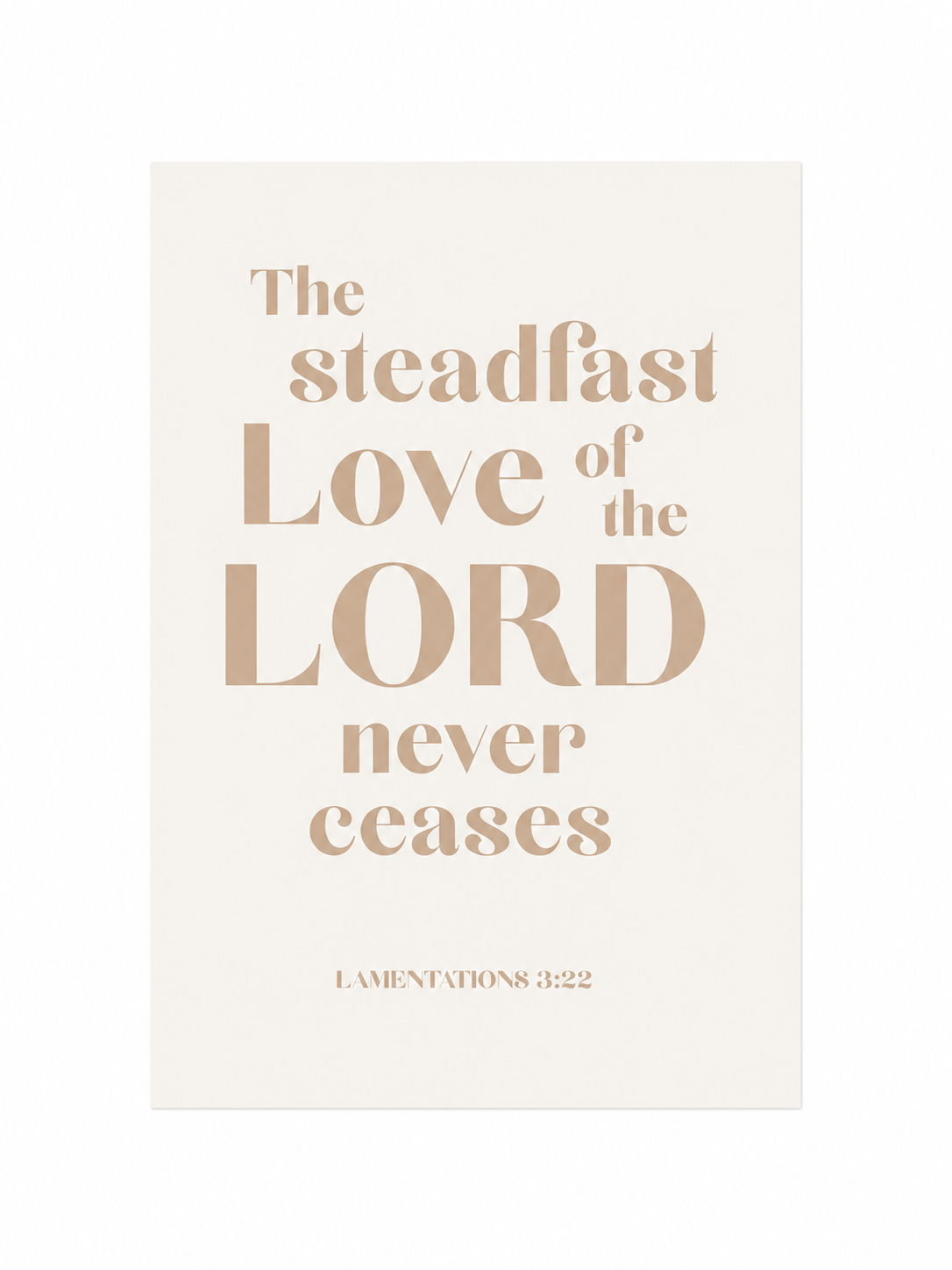 The Steadfast Love Of The Lord Scripture Prints | Christian Wall Decor | Faith Home Decor