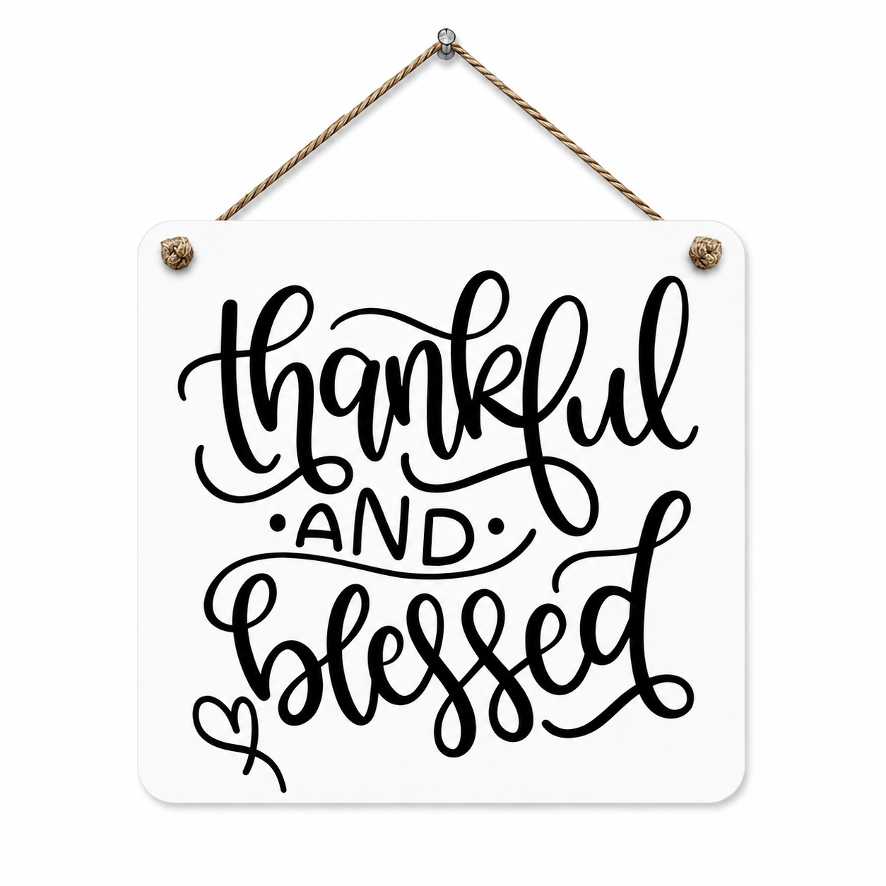 Thankful And Blessed | Christian Wall Decor | Inspirational Home Decor