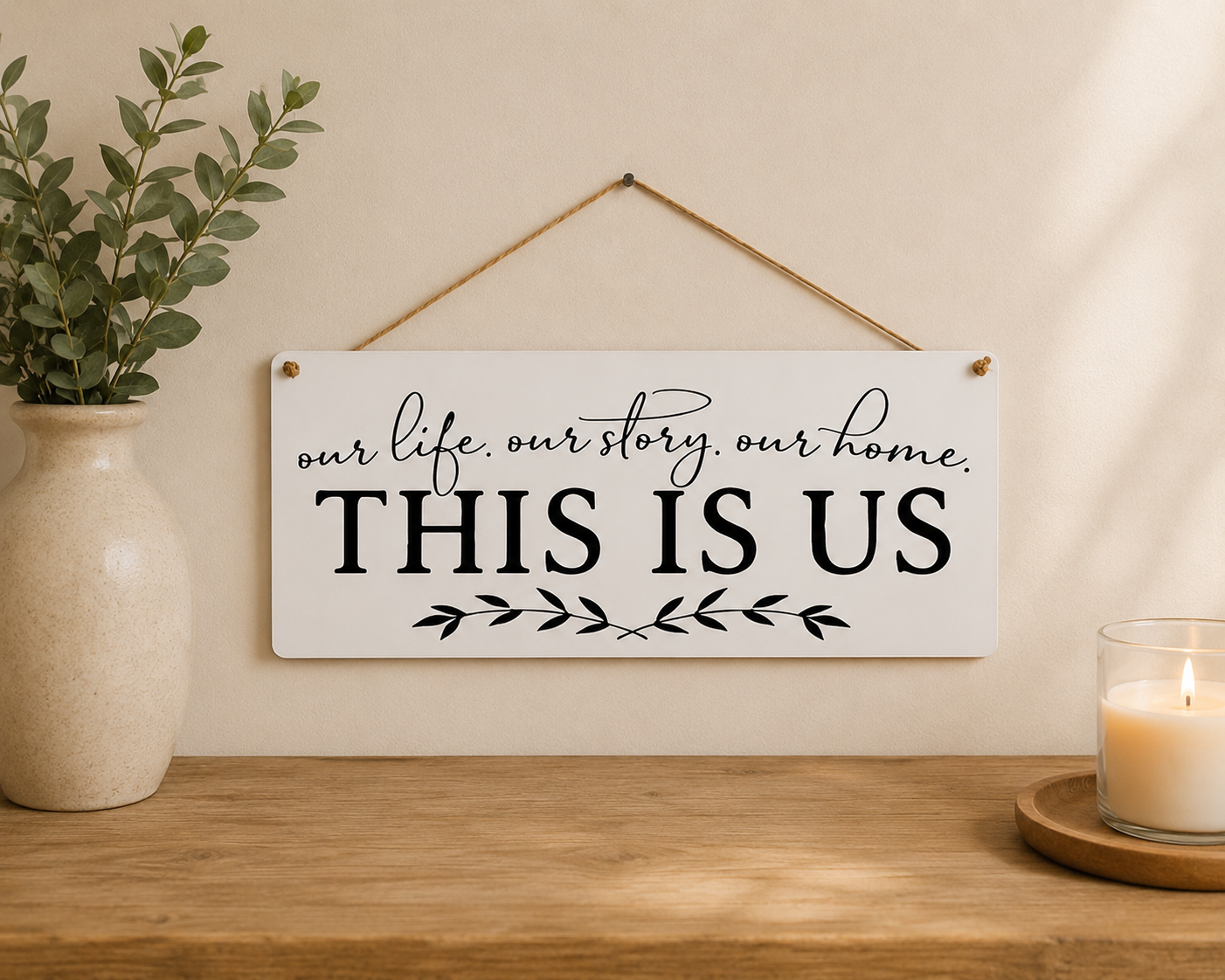This Is Us Sign | Family Home Decor | Faith Filled Home